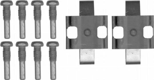 HELLA 8DZ 355 204-291 - Komplet pribora, Pločica disk kočnice www.molydon.hr