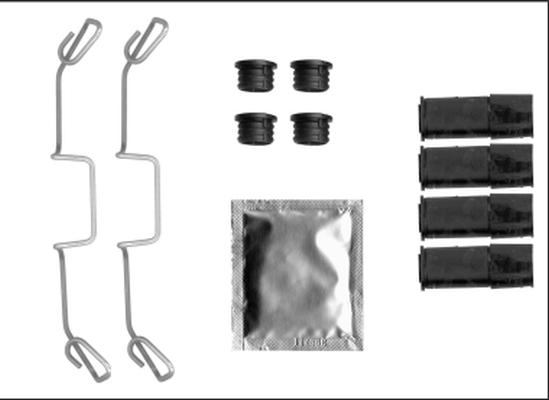 HELLA 8DZ 355 205-611 - Komplet pribora, kočione čeljusti www.molydon.hr