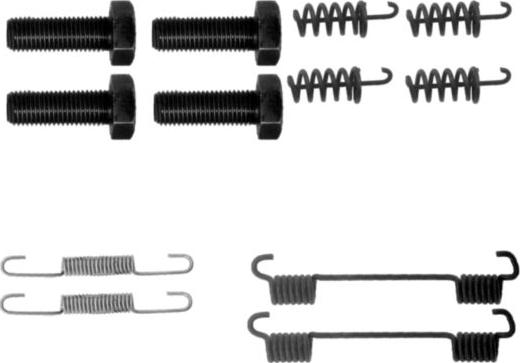 HELLA 8DZ 355 201-911 - Komplet pribora, kočione papuce rucne kočnice www.molydon.hr