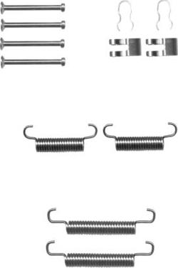 HELLA 8DZ 355 201-861 - Komplet pribora, kočione papuce rucne kočnice www.molydon.hr