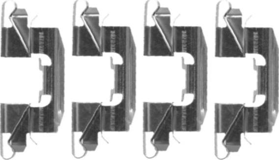 HELLA 8DZ 355 203-761 - Komplet pribora, Pločica disk kočnice www.molydon.hr