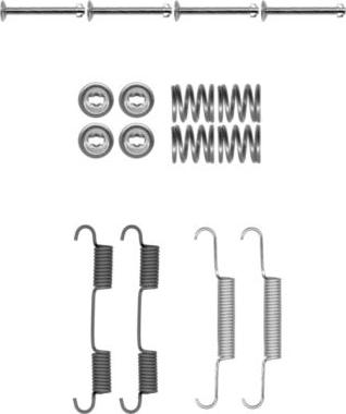 HELLA 8DZ 355 202-071 - Komplet pribora, kočione papuce rucne kočnice www.molydon.hr