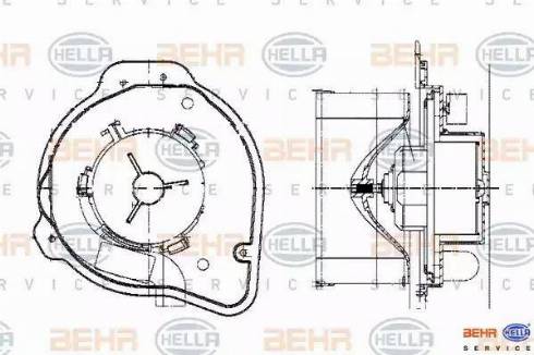 HELLA 8EW 009 159-281 - Ventilator kabine/unutrasnjeg prostora www.molydon.hr