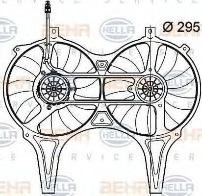 HELLA 8EW 009 158-734 - Ventilator, hladjenje motora www.molydon.hr