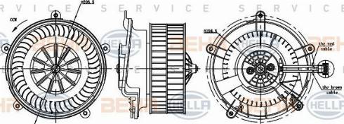 HELLA 8EW 351 044-584 - Ventilator kabine/unutrasnjeg prostora www.molydon.hr