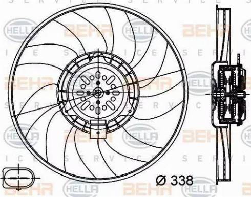 HELLA 8EW 351 044-361 - Ventilator, hladjenje motora www.molydon.hr