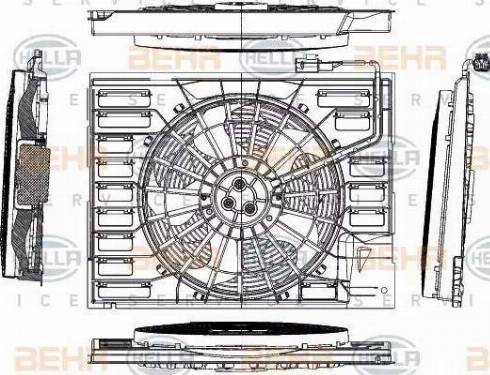 HELLA 8EW 351 040-691 - Ventilator, hladjenje motora www.molydon.hr