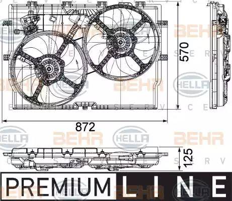 HELLA 8EW 351 040-621 - Ventilator, hladjenje motora www.molydon.hr