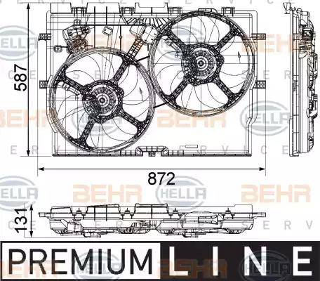 HELLA 8EW 351 041-451 - Ventilator, hladjenje motora www.molydon.hr