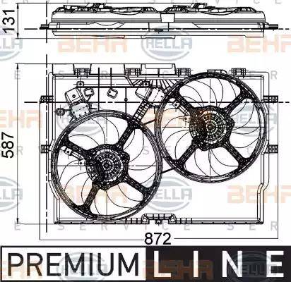 HELLA 8EW 351 041-431 - Ventilator, hladjenje motora www.molydon.hr