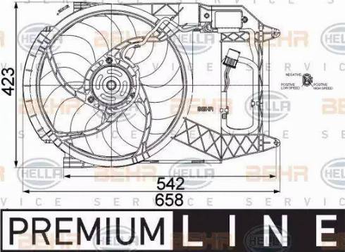 HELLA 8EW 351 041-291 - Ventilator, hladjenje motora www.molydon.hr