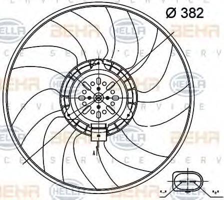 HELLA 8EW 351 000-471 - Ventilator, hladjenje motora www.molydon.hr