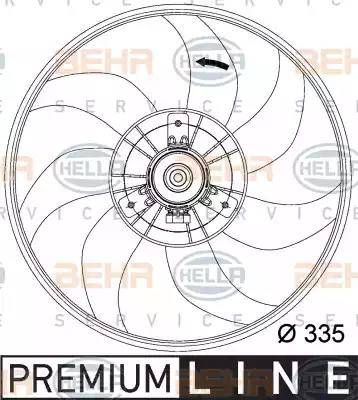 HELLA 8EW 351 034-441 - Ventilator, hladjenje motora www.molydon.hr