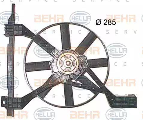 HELLA 8EW 351 150-251 - Ventilator, hladjenje motora www.molydon.hr