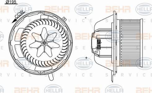 HELLA 8EW 351 104-791 - Ventilator kabine/unutrasnjeg prostora www.molydon.hr