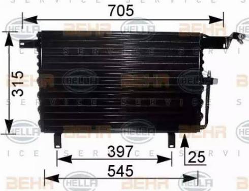 HELLA 8FC 351 035-571 - Kondenzator, klima-Uređaj www.molydon.hr