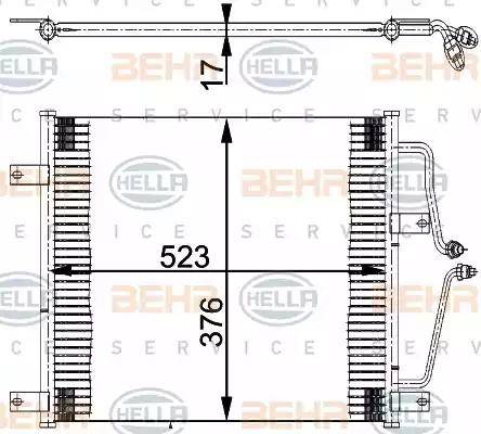 HELLA 8FC 351 036-201 - Kondenzator, klima-Uređaj www.molydon.hr