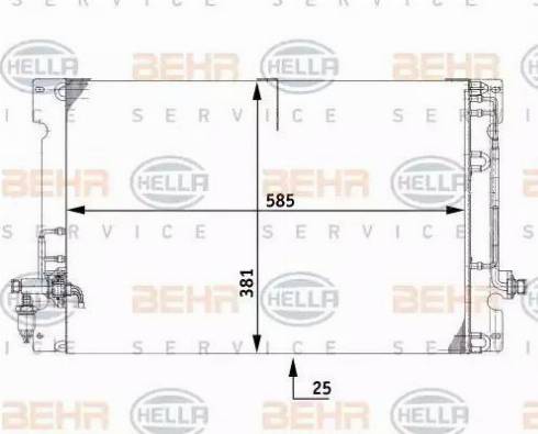 HELLA 8FC 351 037-091 - Kondenzator, klima-Uređaj www.molydon.hr