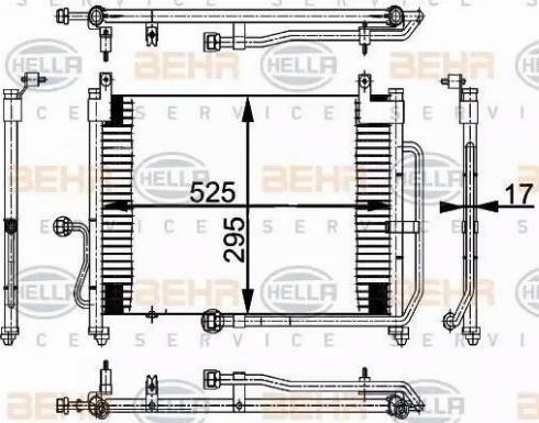 HELLA 8FC 351 037-121 - Kondenzator, klima-Uređaj www.molydon.hr