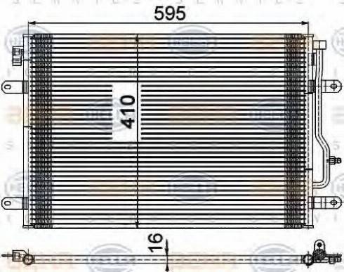 HELLA 8FC 351 309-481 - Kondenzator, klima-Uređaj www.molydon.hr