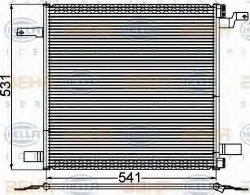 HELLA 8FC 351 309-501 - Kondenzator, klima-Uređaj www.molydon.hr