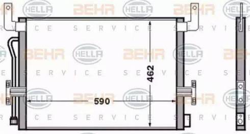 HELLA 8FC 351 306-521 - Kondenzator, klima-Uređaj www.molydon.hr