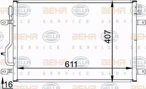 HELLA 8FC 351 300-241 - Kondenzator, klima-Uređaj www.molydon.hr