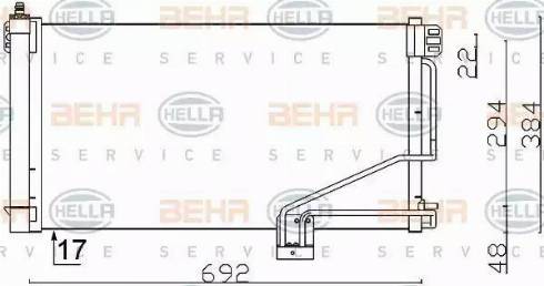 HELLA 8FC 351 301-354 - Kondenzator, klima-Uređaj www.molydon.hr