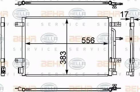 HELLA 8FC 351 302-441 - Kondenzator, klima-Uređaj www.molydon.hr