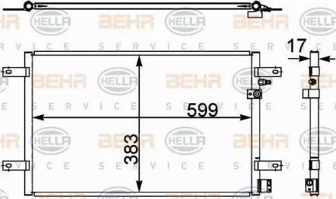 HELLA 8FC 351 302-451 - Kondenzator, klima-Uređaj www.molydon.hr