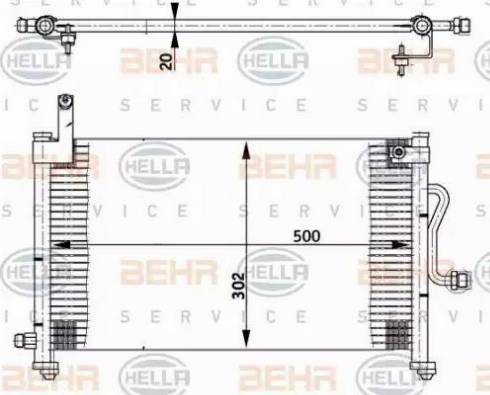 HELLA 8FC 351 302-091 - Kondenzator, klima-Uređaj www.molydon.hr