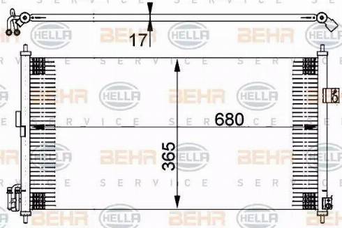 HELLA 8FC 351 302-251 - Kondenzator, klima-Uređaj www.molydon.hr