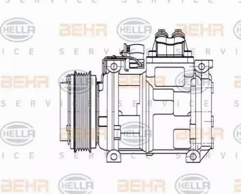 HELLA 8FK 351 110-131 - Kompresor, klima-Uređaj www.molydon.hr