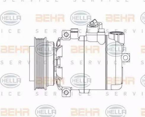 HELLA 8FK 351 132-081 - Kompresor, klima-Uređaj www.molydon.hr