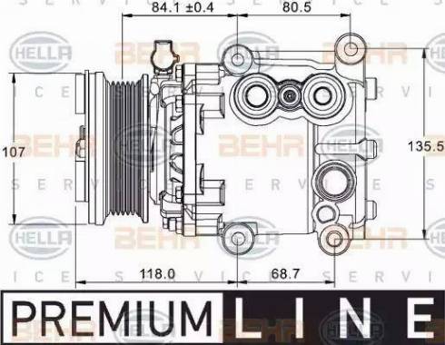 HELLA 8FK 351 334-091 - Kompresor, klima-Uređaj www.molydon.hr