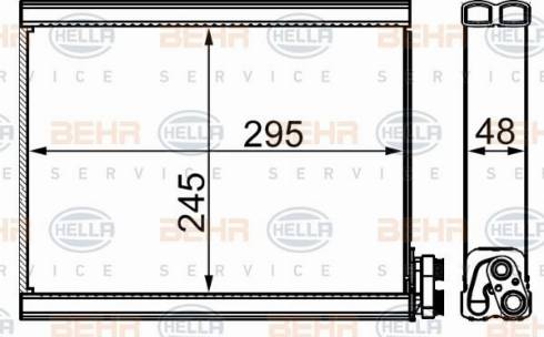 HELLA 8FV 351 330-044 - Isparivač, klima-Uređaj www.molydon.hr