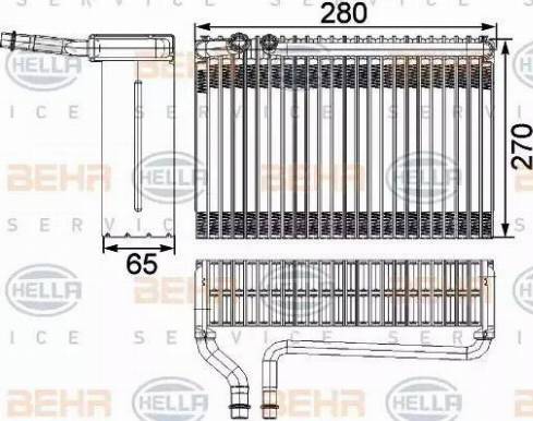 HELLA 8FV 351 330-381 - Isparivač, klima-Uređaj www.molydon.hr