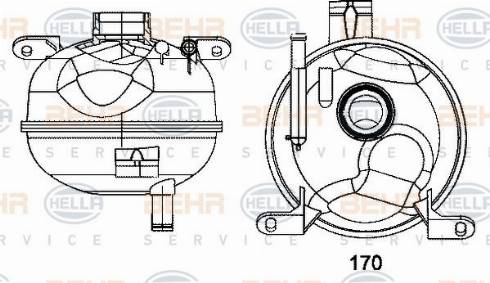 HELLA 8MA 376 702-304 - Ekspanziona posuda , rashladna tekućina www.molydon.hr