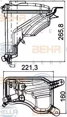 HELLA 8MA 376 789-751 - Ekspanziona posuda , rashladna tekućina www.molydon.hr