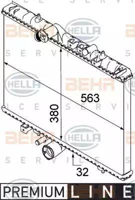 HELLA 8MK 376 745-081 - Hladnjak, hladjenje motora www.molydon.hr