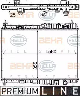 HELLA 8MK 376 754-761 - Hladnjak, hladjenje motora www.molydon.hr