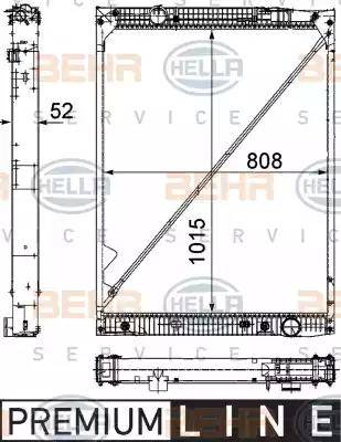 HELLA 8MK 376 756-151 - Hladnjak, hladjenje motora www.molydon.hr