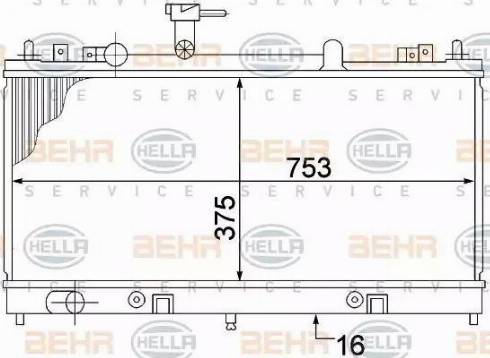 HELLA 8MK 376 769-681 - Hladnjak, hladjenje motora www.molydon.hr