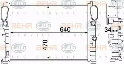 HELLA 8MK 376 769-781 - Hladnjak, hladjenje motora www.molydon.hr