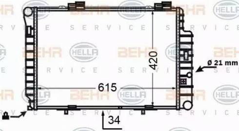 HELLA 8MK 376 769-721 - Hladnjak, hladjenje motora www.molydon.hr