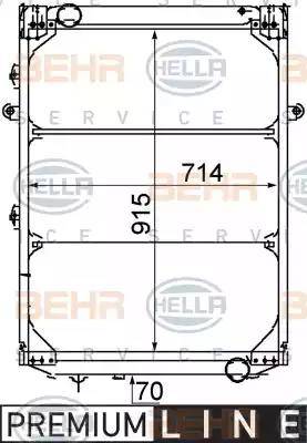 HELLA 8MK 376 709-561 - Hladnjak, hladjenje motora www.molydon.hr