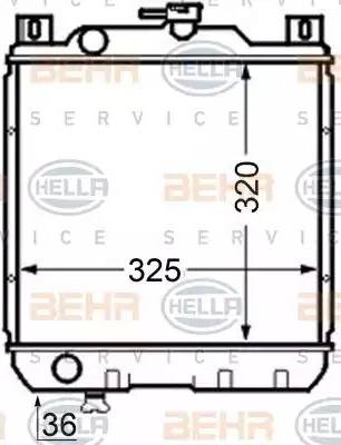 HELLA 8MK 376 704-791 - Hladnjak, hladjenje motora www.molydon.hr