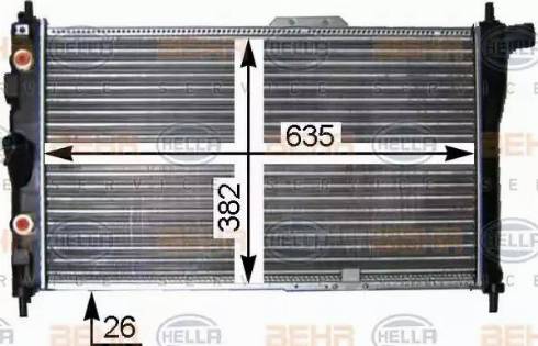 HELLA 8MK 376 705-581 - Hladnjak, hladjenje motora www.molydon.hr