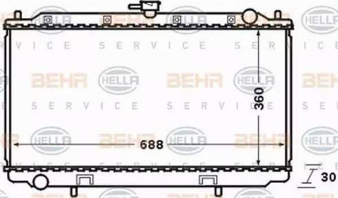 HELLA 8MK 376 705-631 - Hladnjak, hladjenje motora www.molydon.hr