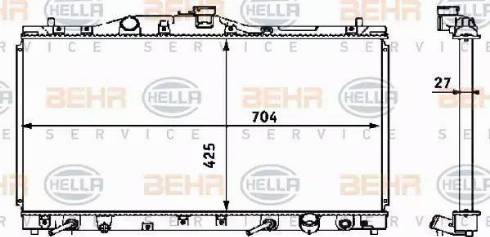 HELLA 8MK 376 708-371 - Hladnjak, hladjenje motora www.molydon.hr